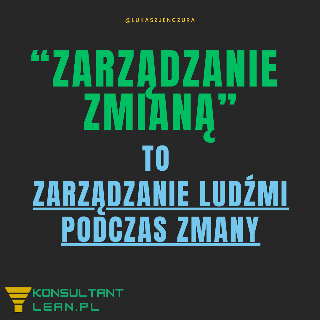 zarządzanie zmianą to: zarządzanie strachem ludzi podczas wdrażania danej zmiany